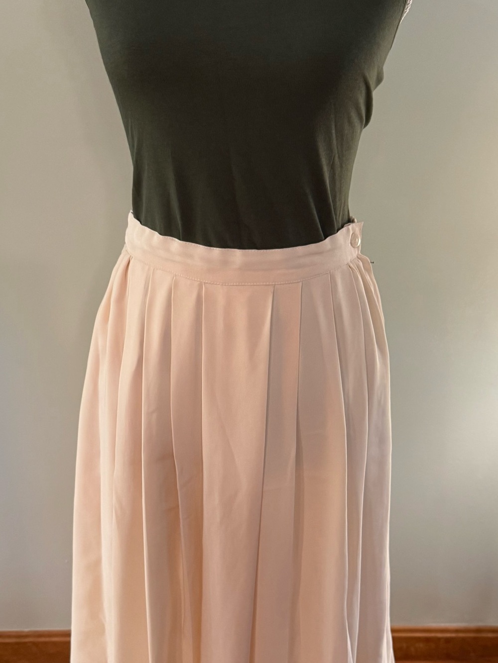 Vintage 70’s Kiki Dress Co. Pleated Chiffon Midi Skirt